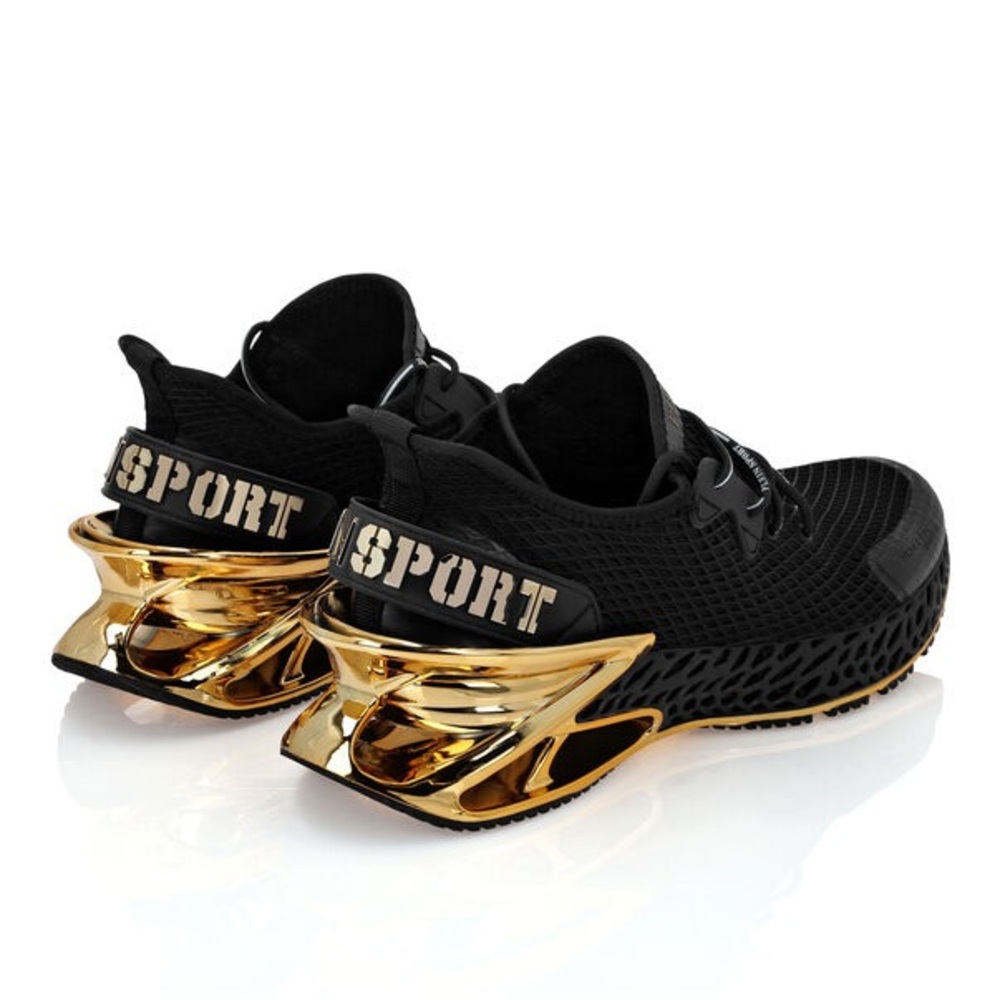 Philipp Plein Sport Thunder Force GenX 01 Black Gold Sneakers - Picture 10 of 12